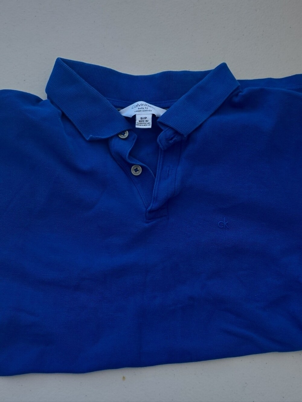 Calvin Klein Men's Cobalt Blue Polo Shirt